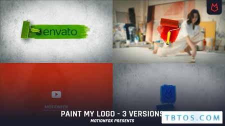 Videohive Paint Brush Logo Reveal