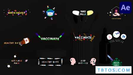 Videohive Virus And Vaccine Titles After Effects