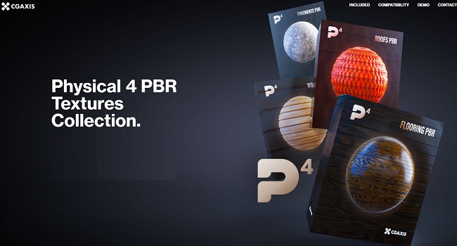 CGAxis Physical 4 PBR Textures Collection