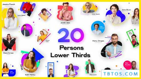 Videohive 20 Person Introduction Lower Thirds