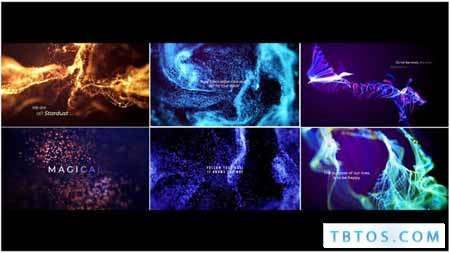 Videohive Abstract Titles Particles