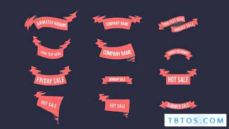 Videohive Animated Ribbons Pack