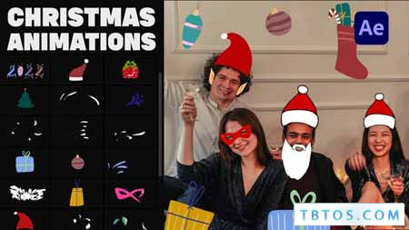 Videohive Christmas Mask And Sticker Animations for After Effects