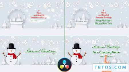 Videohive Christmas Wishes Text DaVinci Resolve