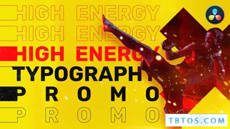 Videohive Energy Typography Promo For DaVinci Resolve