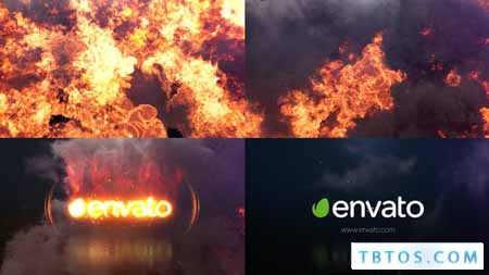 Videohive Fire Explode Logo Opener