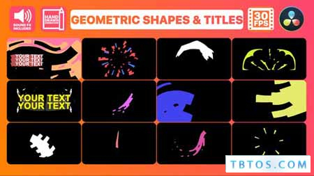 Videohive Geometric Shapes And Titles for DaVinci Resolve