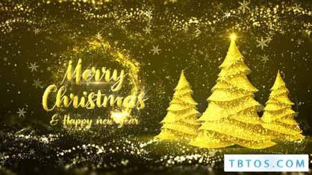 Videohive Golden Christmas Tree Wishes
