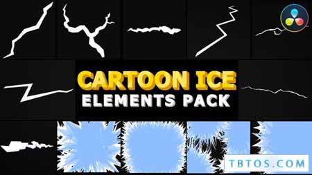 Videohive Ice Cracks And Frosty Transitions DaVinci Resolve