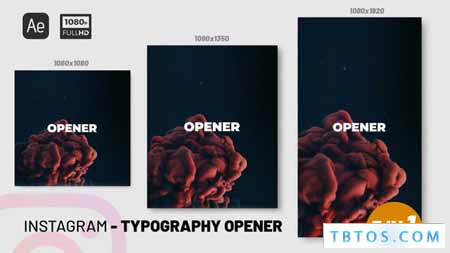 Videohive Instagram Typography Opener