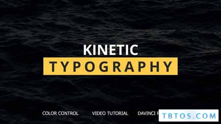 Videohive Kinetic Typography for DaVinci Resolve