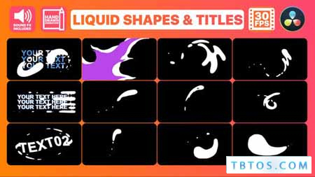 Videohive Liquid Motion Shapes And Titles for DaVinci Resolve