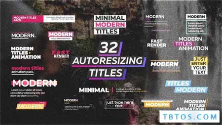 Videohive Modern Titles for Premiere Pro MOGRT