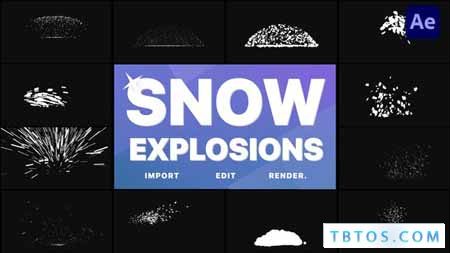 Videohive Snow Explosions After Effects