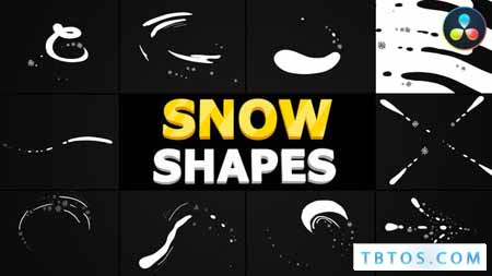 Videohive Snow Shapes Pack DaVinci Resolve