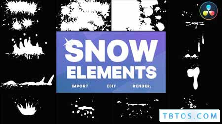 Videohive Snowball Elements DaVinci Resolve