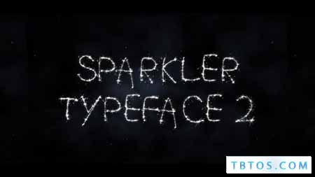 Videohive Sparkler Typeface II After Effects Template