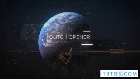 Videohive Technology Glitch Earth Titles