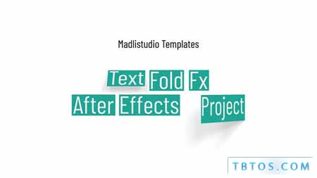 Videohive Text Fold Fx