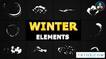 Videohive Winter Elements DaVinci Resolve