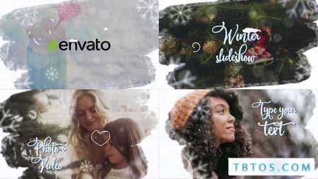 Videohive Winter Holiday Slideshow DaVinci Resolve