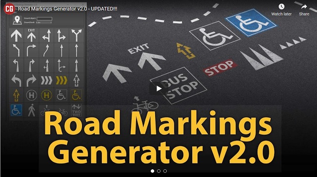 Gumroad Road Markings Generator 2 0 for 3ds Max