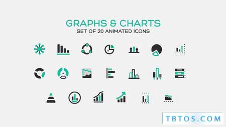 Videohive Graphs and Charts Icons