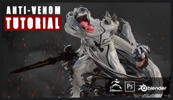 Udemy Sculpting Anti Venom in ZBrush
