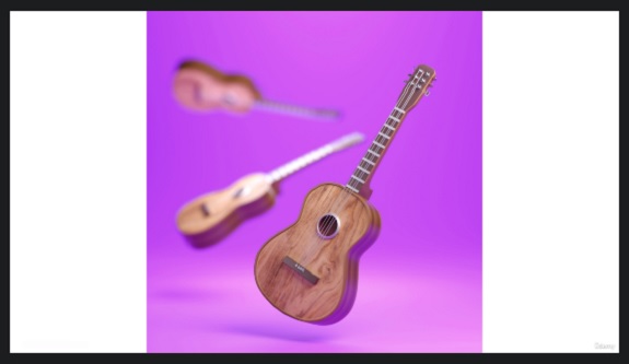 Udemy Blender 3D Easy Guitar Scene