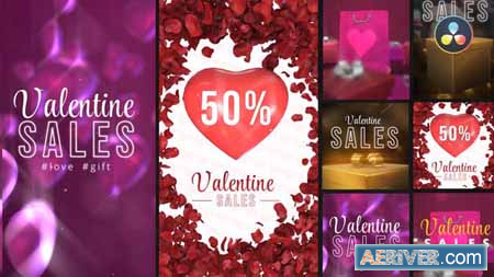 Videohive Valentine Sales Stories Pack