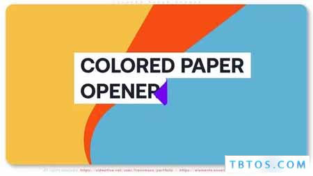 Videohive Colored Paper Opener