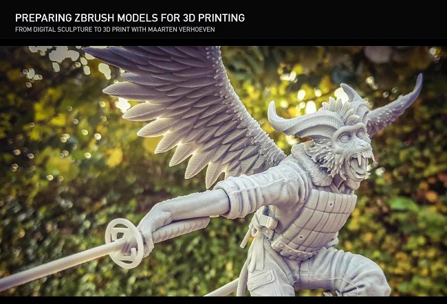 The Gnomon Workshop Preparing ZBrush Models for 3D Printing with Maarten Verhoeven