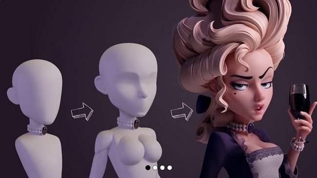 Gumroad Step by Step Base Meshes Marie Antoinette