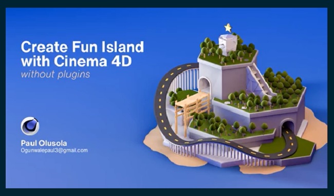 Skillshare Create a fun 3D island with Cinema 4D