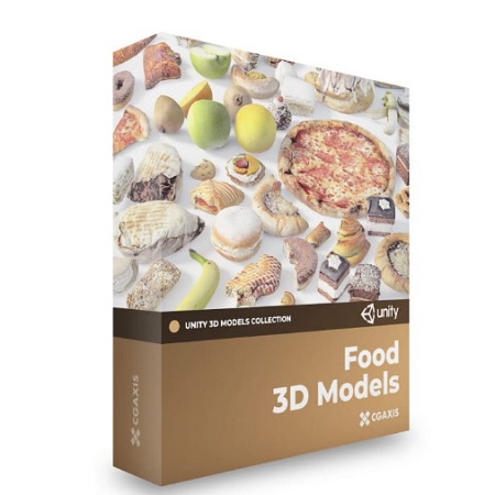 CGAxis Food 3D Models for Unity Collection