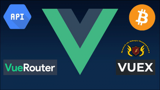 Create crypto app with Vue Inc Vuex Router API Deploy