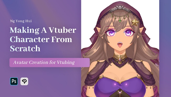 Wingfox Making a Vtuber Character from Scratch with Ng Yong Hui