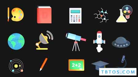 Videohive Education and Space Icons