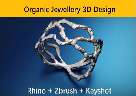 Organic Jewelry Design Rhino Zbrush Keyshot