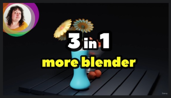Udemy 3xBUNDLE Best Blender 3D modeling practice for beginners