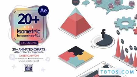 Videohive Isometric Infographic Pack
