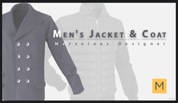 Udemy Men s Jacket Coat In Marvelous Designer