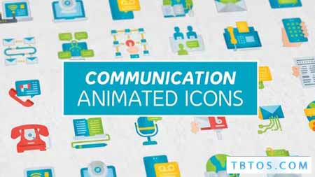 Videohive Communication Modern Flat Animated Icons