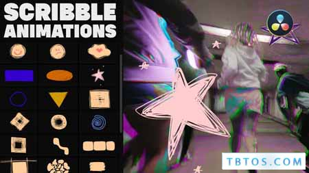 Videohive Scribble Elements And Transitions for DaVinci Resolve