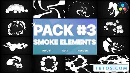 Videohive Smoke Elements Pack 03 DaVinci Resolve