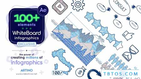 Videohive Whiteboard Infographic