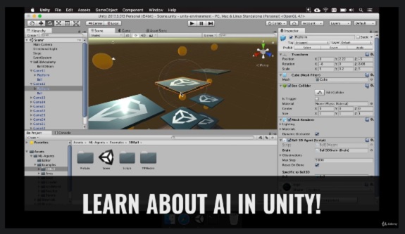 Udemy Develop a working AI for your Games in Unity Blender