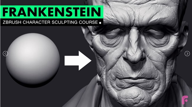 FlippedNormals Sculpting Frankenstein s Monster