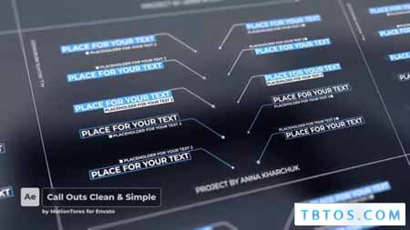 Videohive Call Outs Clean Simple After Effects