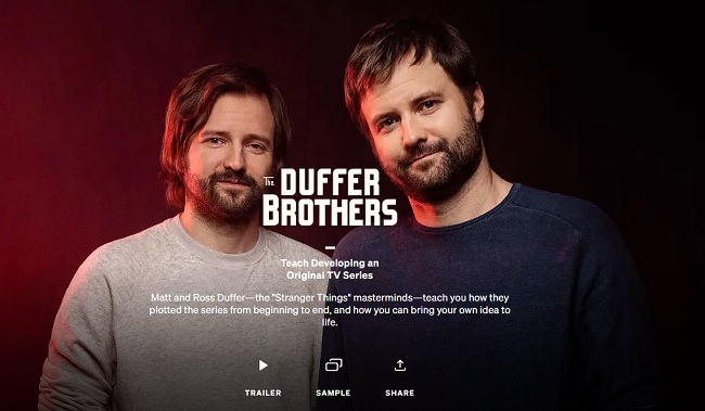 Masterclass The Duffer Brothers Teach Developing an Original TV Series